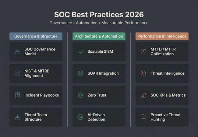 soc best practices infographic
