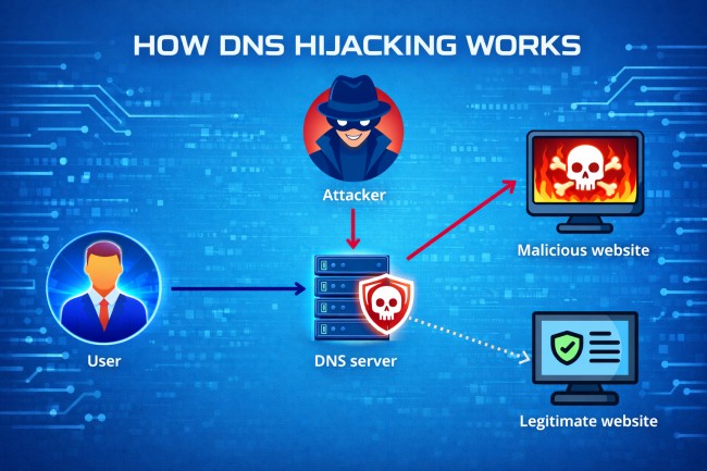 how dns hijacking works