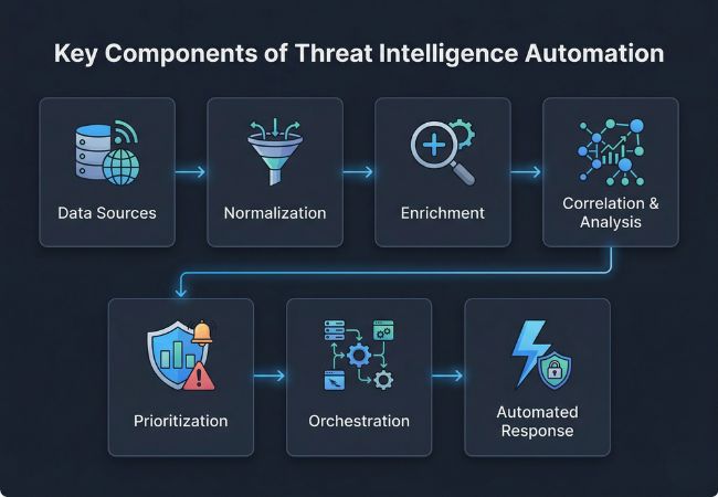 key components threat intelligence automation