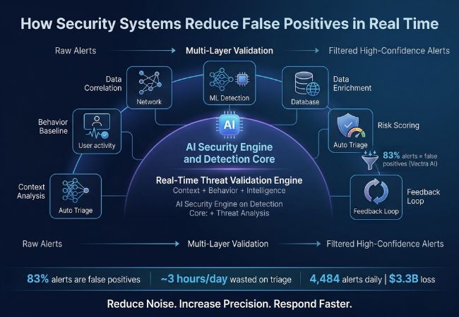 reduce false positives security systems real time