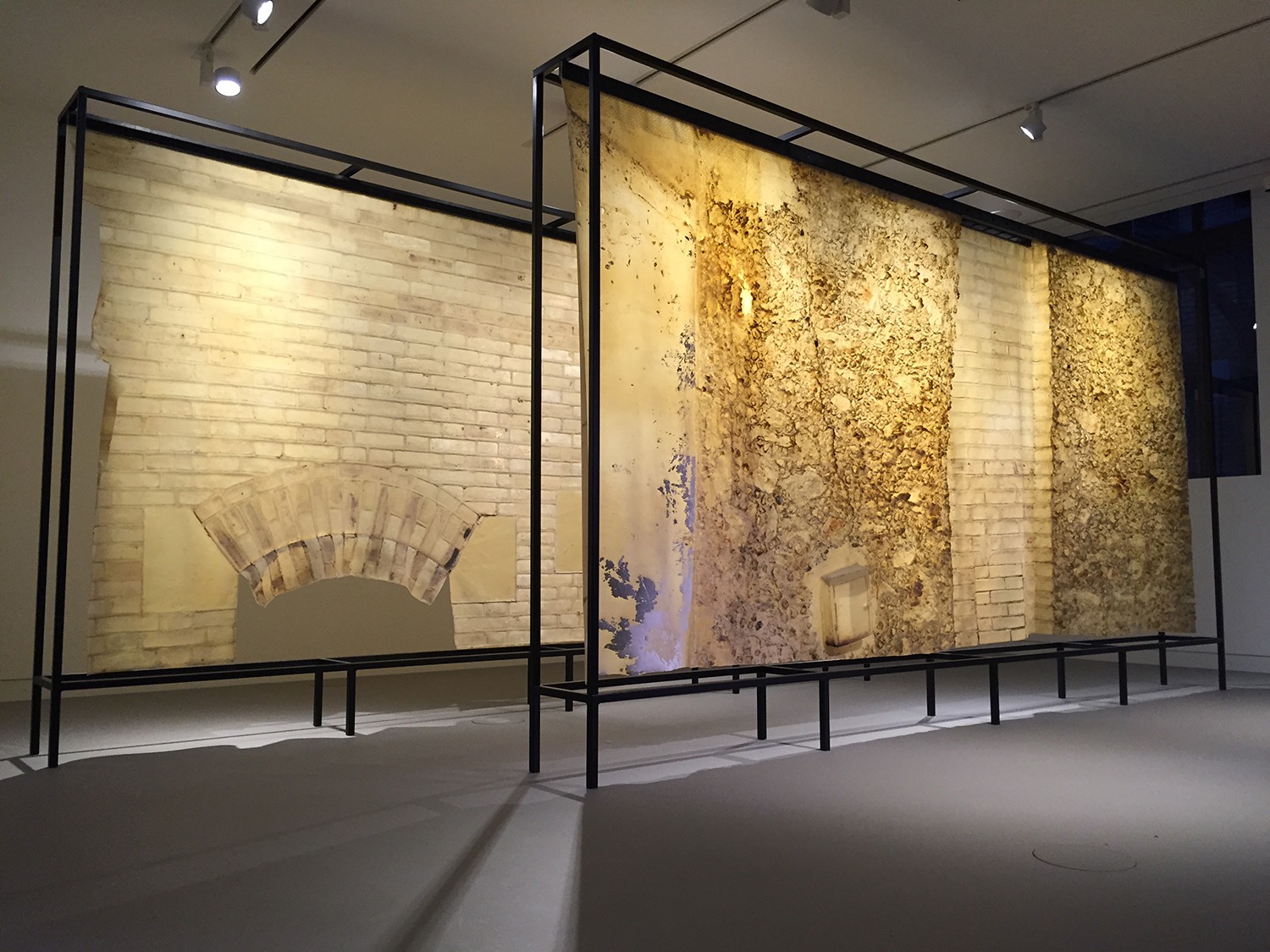 Jorge Otero-Pailos, "The Ethics of Dust: Maison de Famille Louis Vuitton" (2015. Latex and Dust.) Panel 7 (2m x 4m) of the heptaptych. Collection Louis Vuitton. Artwork © Jorge Otero-Pailos | Photograph © Louis Vuitton / Grégoire Vielle