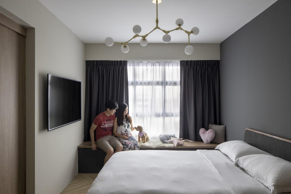 BTO Bedroom Interior Design for a young couple by Aestherior