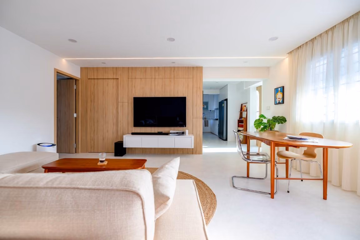 4 Room HDB Resale Scandinavian Interior Design Style by Molecule Interior: https://www.homematch.sg/interior-designers-contractors/molecule-interior-design-c81