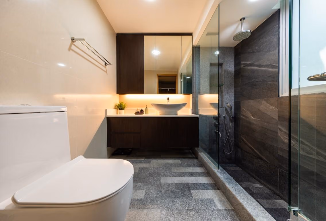 Condo Bathroom Interior Design by Renozone: https://www.homematch.sg/interior-designers-contractors/renozone-interior-design-house-c102