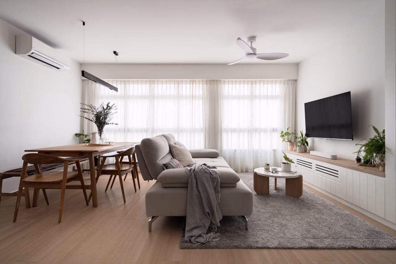 3 Room BTO Living & Dining Room Renovation by Ovon Design