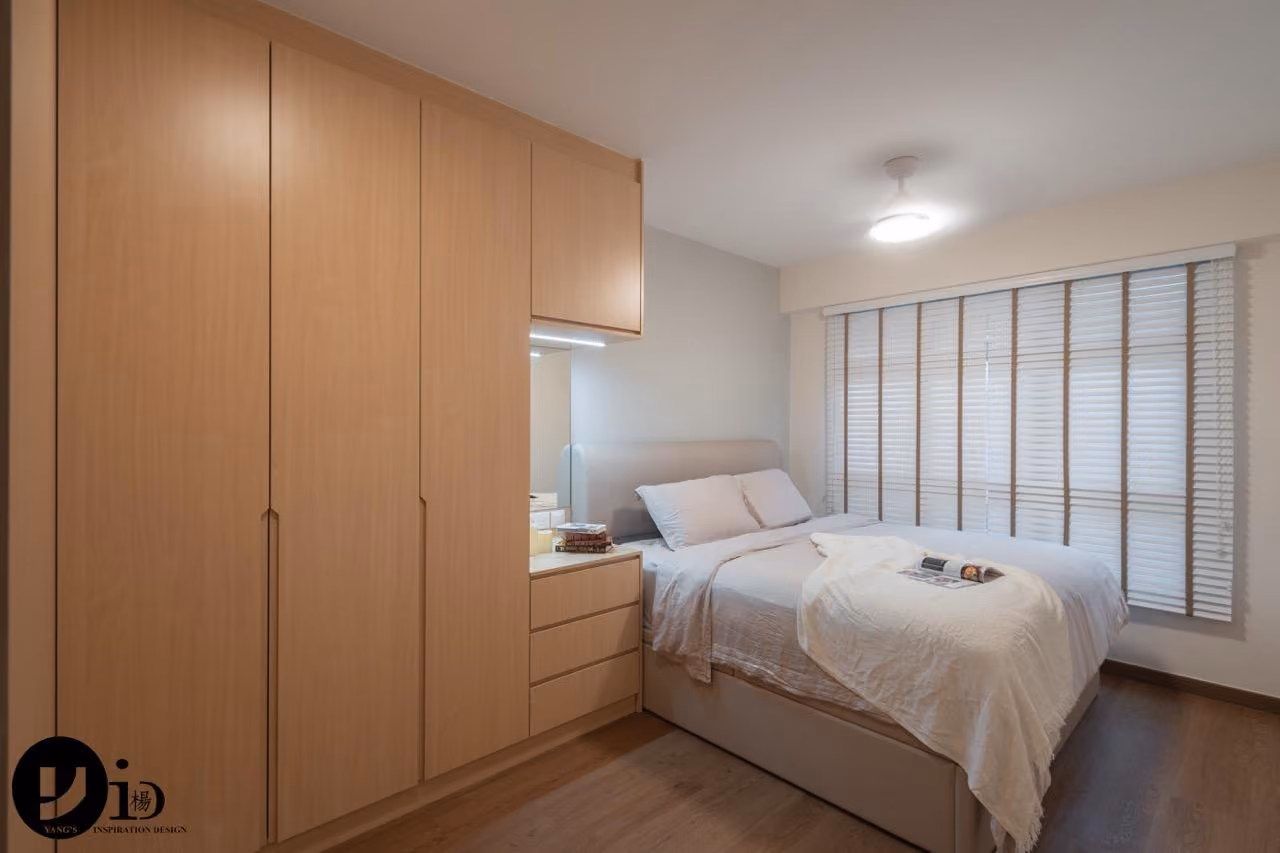 5 Room BTO Bedroom Interior Design by Yang's Inspiration Design