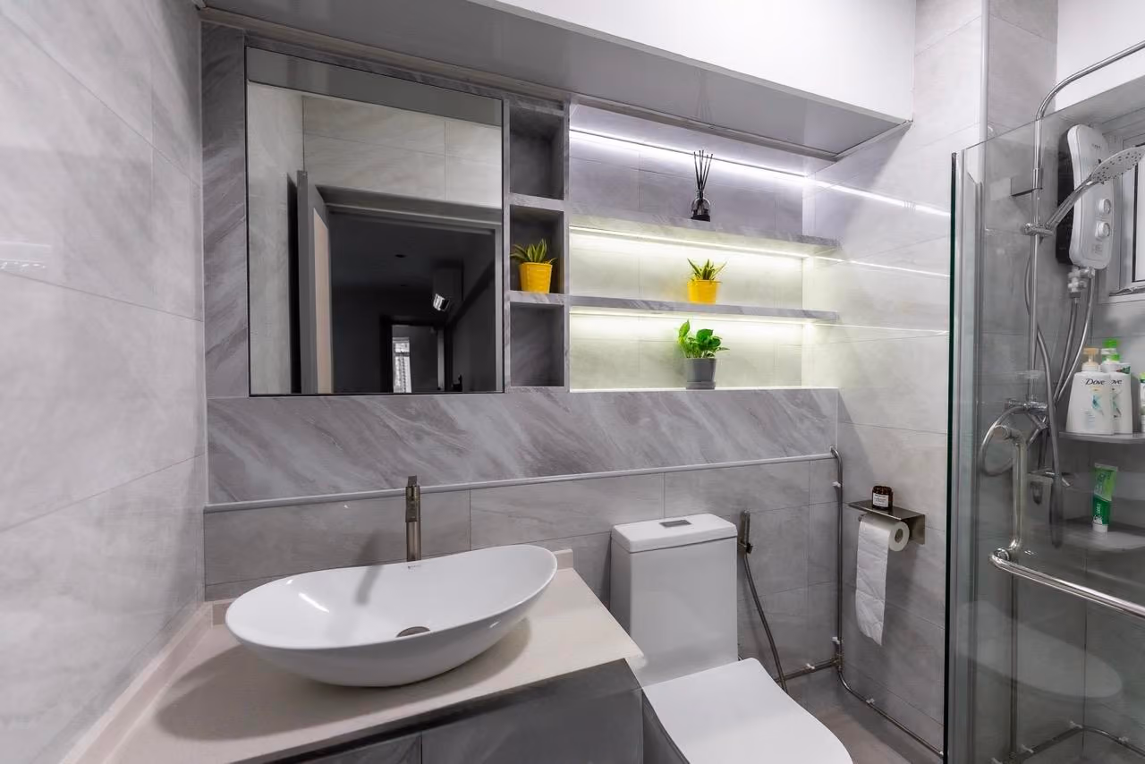 5 Room HDB Resale Bathroom Renovation by T'Only Dsignz