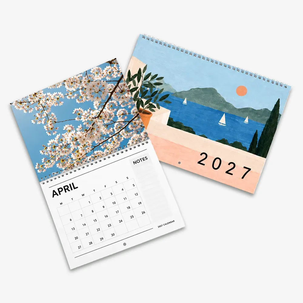 Someone holding a calendar