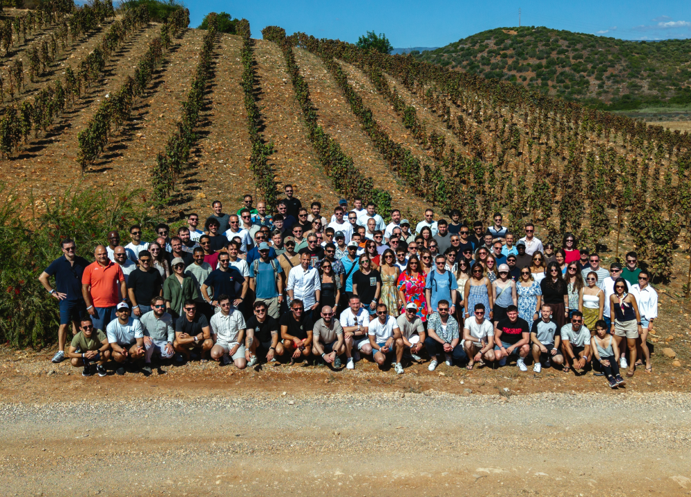 Someone is working on the computer