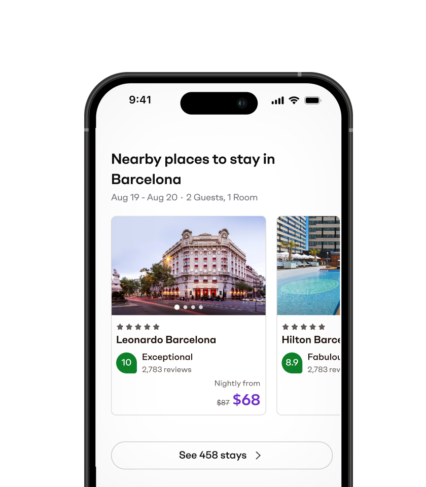 Phone with screen of widget