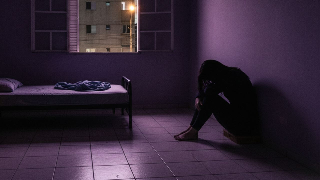 mulher sofre violência em condomínio no Brasil