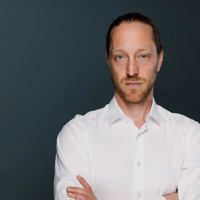 Jannis Reger portrait, successful architect, good looking man