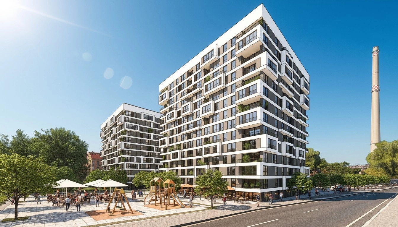 Beautiful rendering of a house with wood by Pelicad