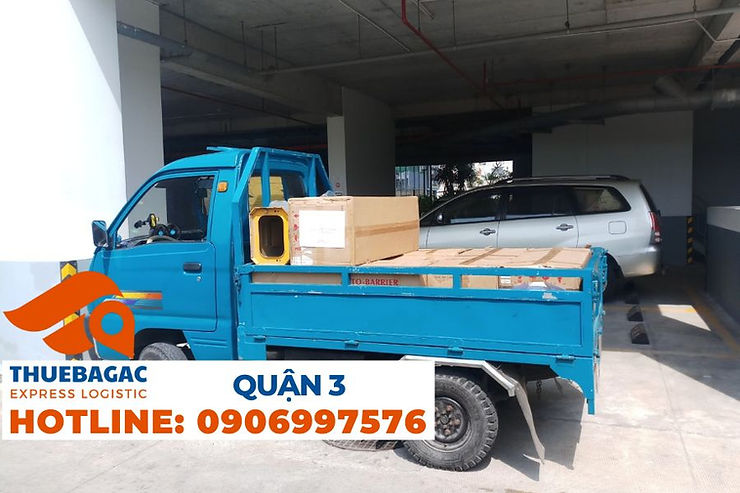Xe Ba Gác Chở Thuê Hàng Hóa Quận 3 - HCM