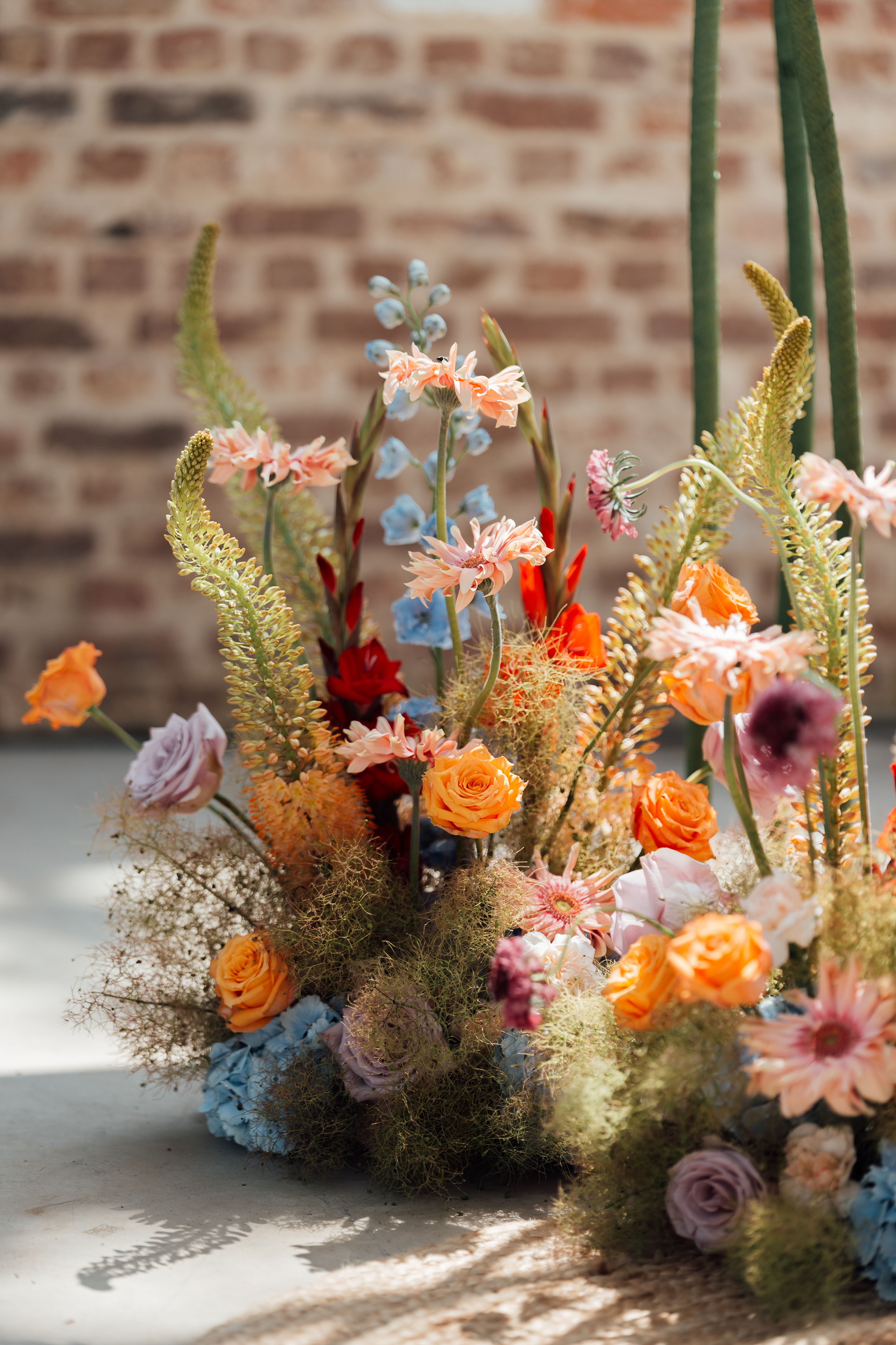 Zetel met bloemen