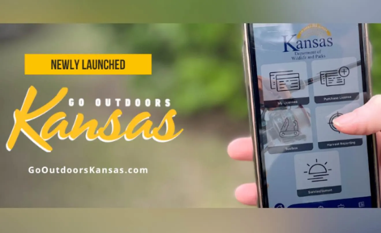 kansas outdoors website on phone