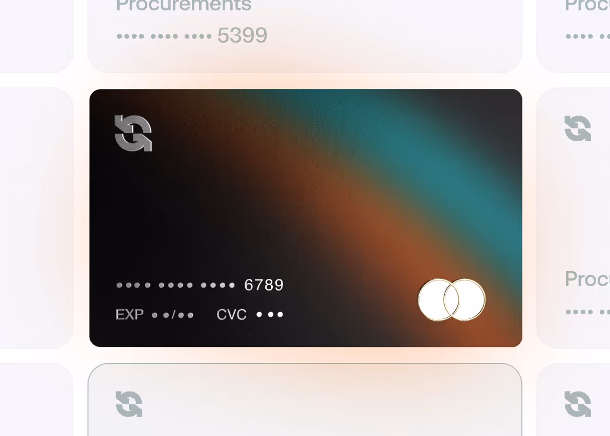 Grid view of GreyBusiness virtual cards