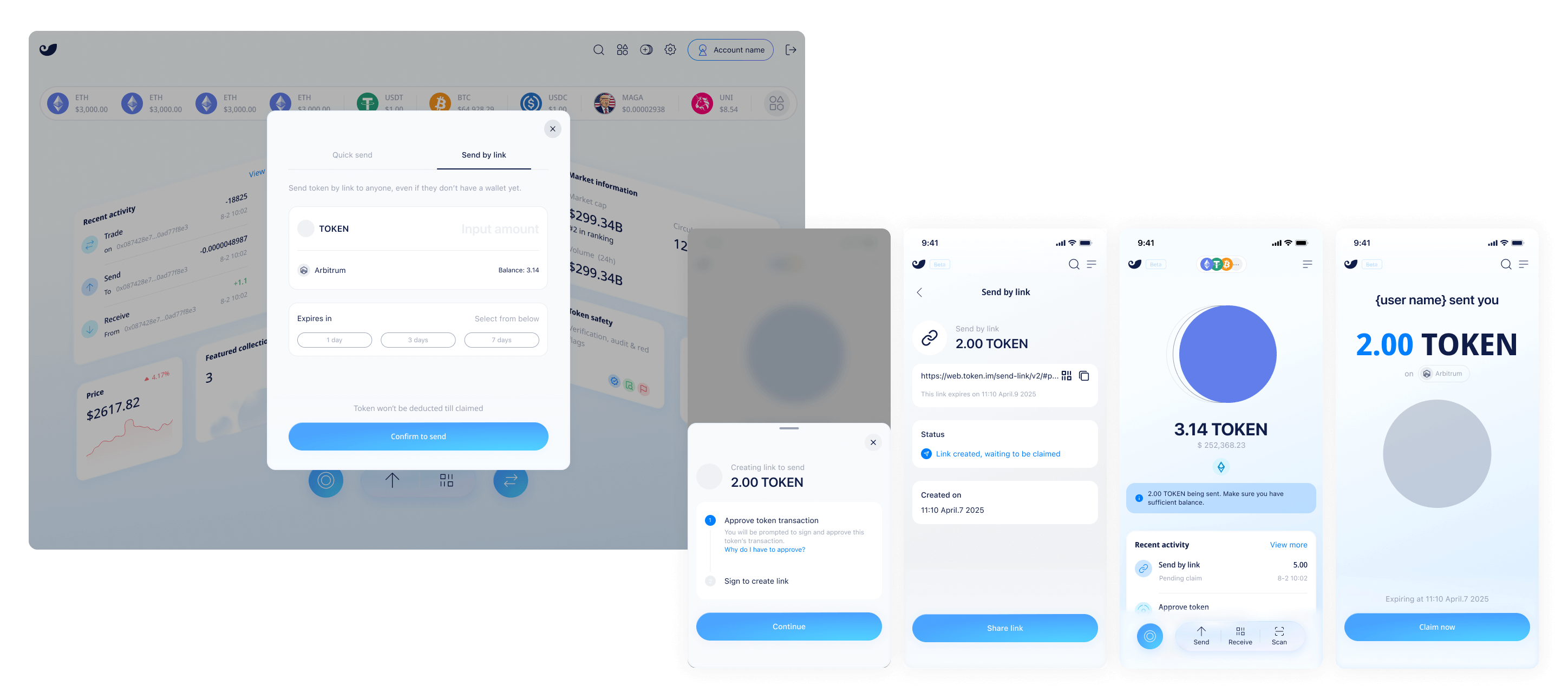 imToken Web - Send by link