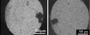 2 SEM-Querschnittsbilder des Filaments