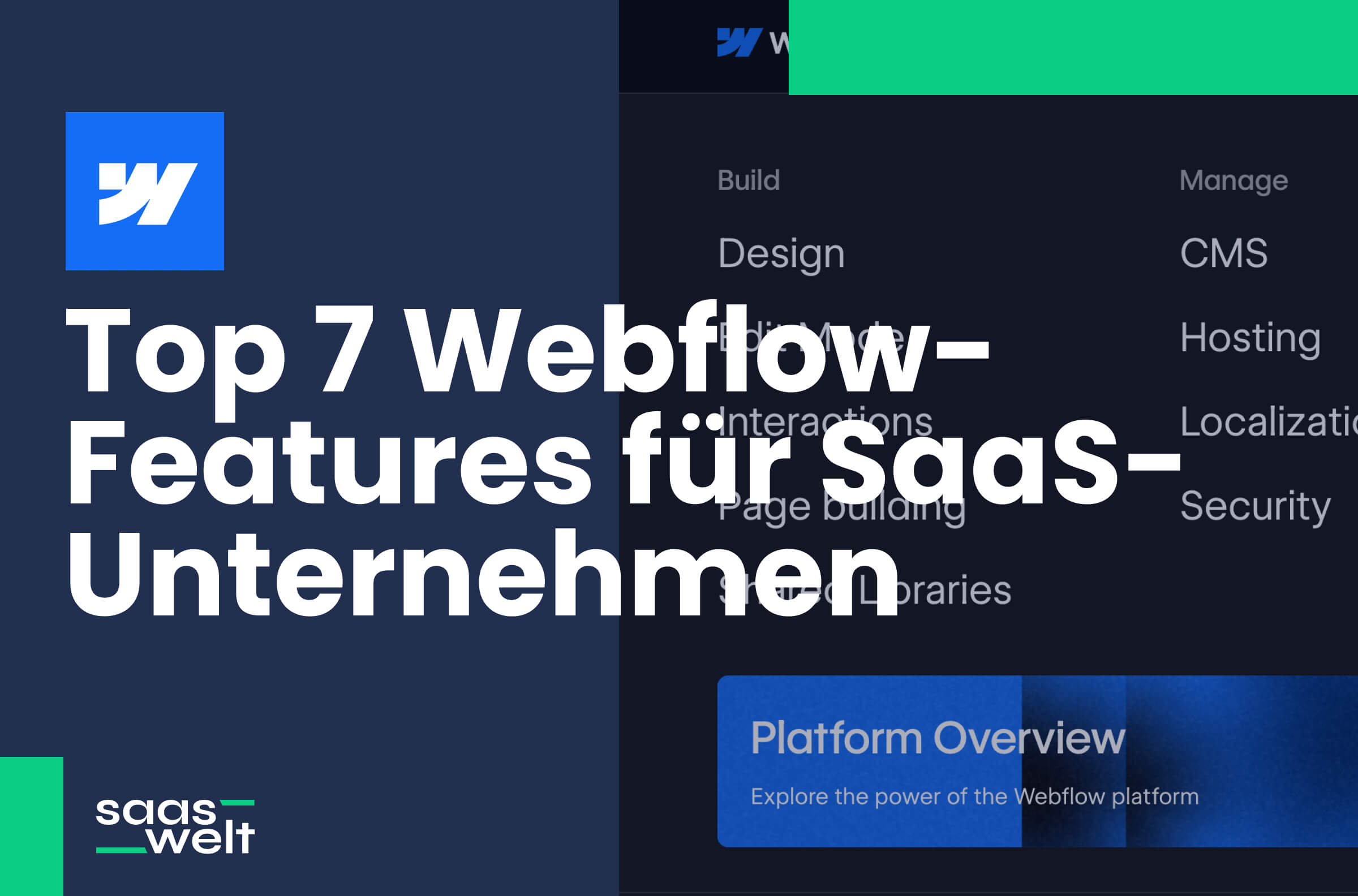 Top 7 Webflow-Features für SaaS-Unternehmen, die du 2026 kennen musst
