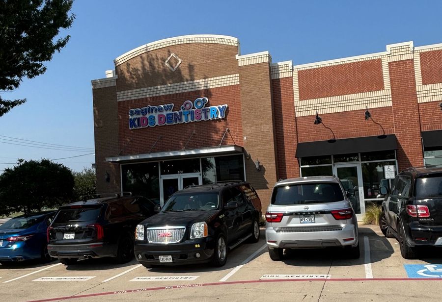 Saginaw Kids Dentistry storefront near Fort Worth, TX, a Darkhorse Tech dental IT client