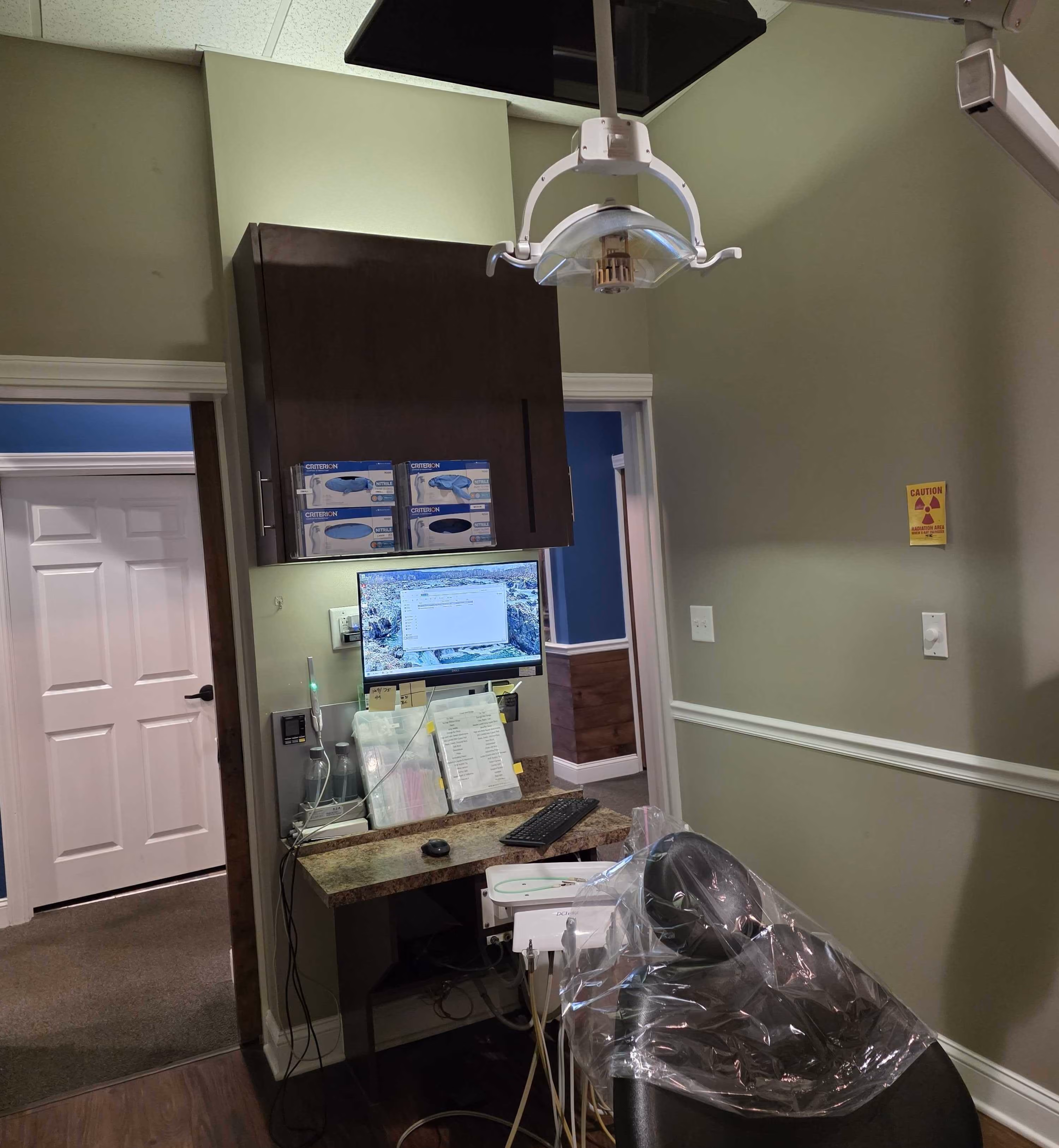 Longleaf Dentistry treatment room in Wake Forest, NC"