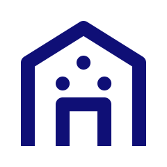 Office building icon representing the 1,500+ dental practices supported by Darkhorse Tech