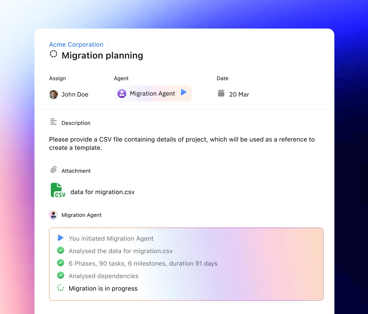AI agents for client delivery