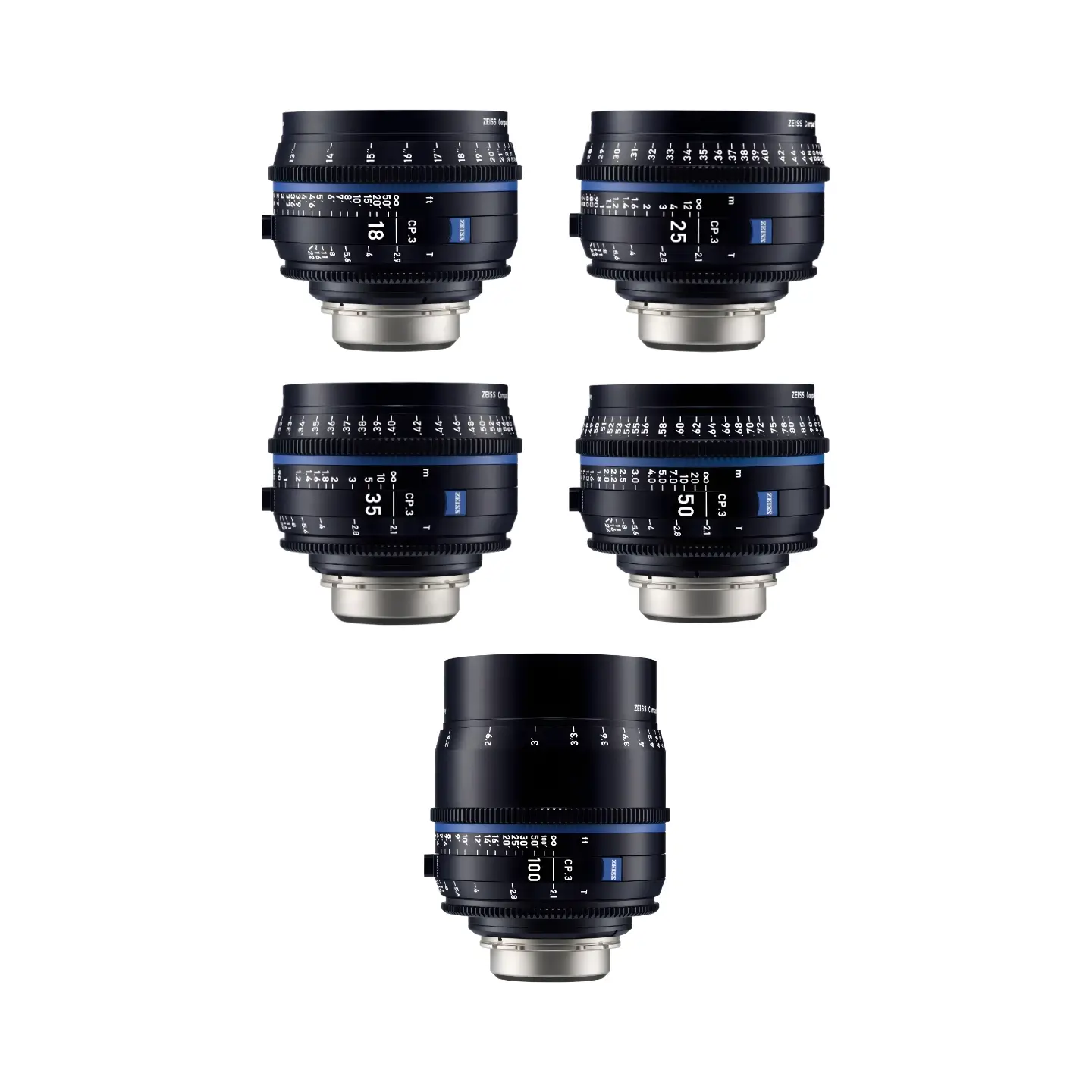Zeiss CP3 5-Way Compact Prime Lens Set