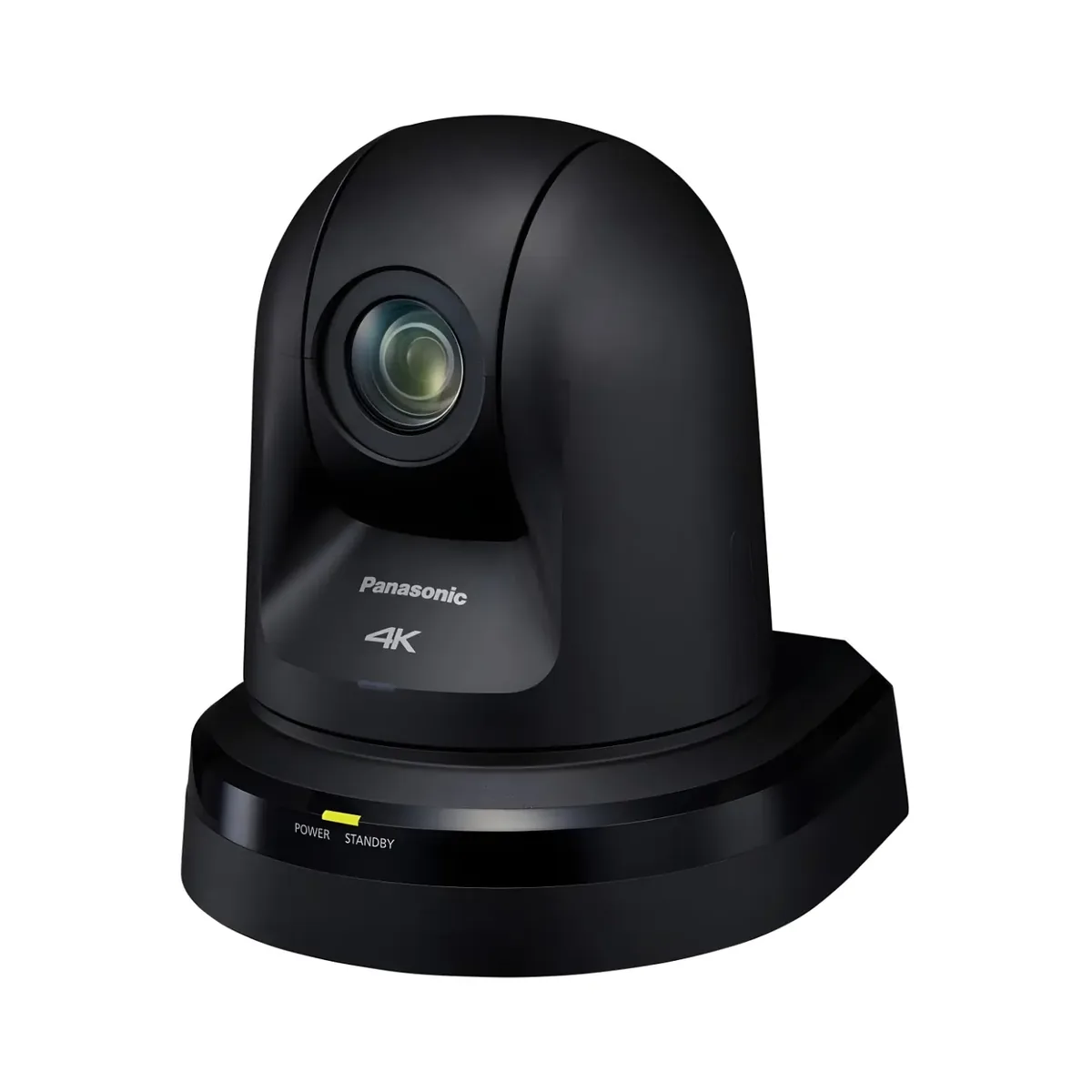 Panasonic AW-UE70 4K PTZ camera in black on a white background