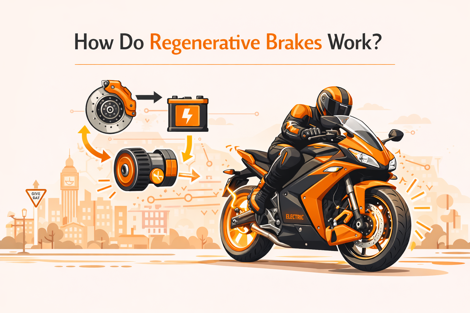 How to understand how do regenerative brakes work on electric motorbikes