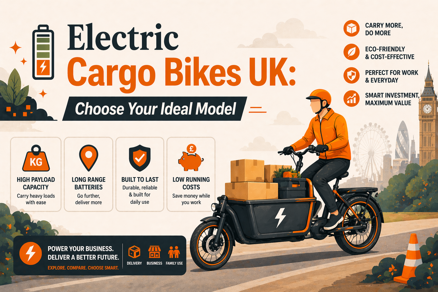 Electric Cargo Bikes UK: Choose Your Ideal Model