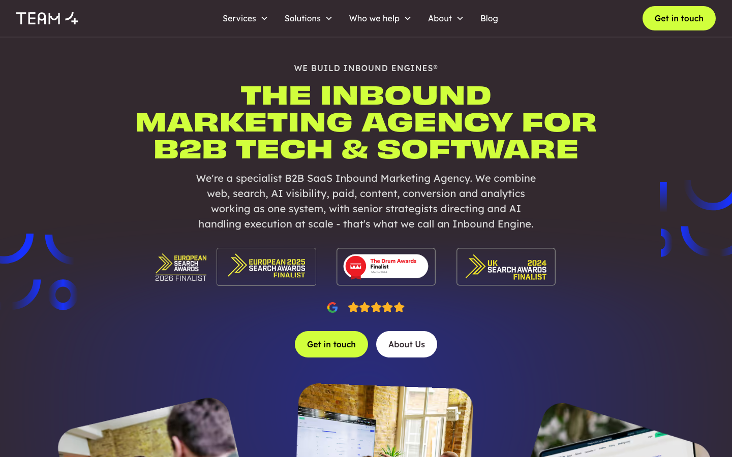 Team 4 agency homepage