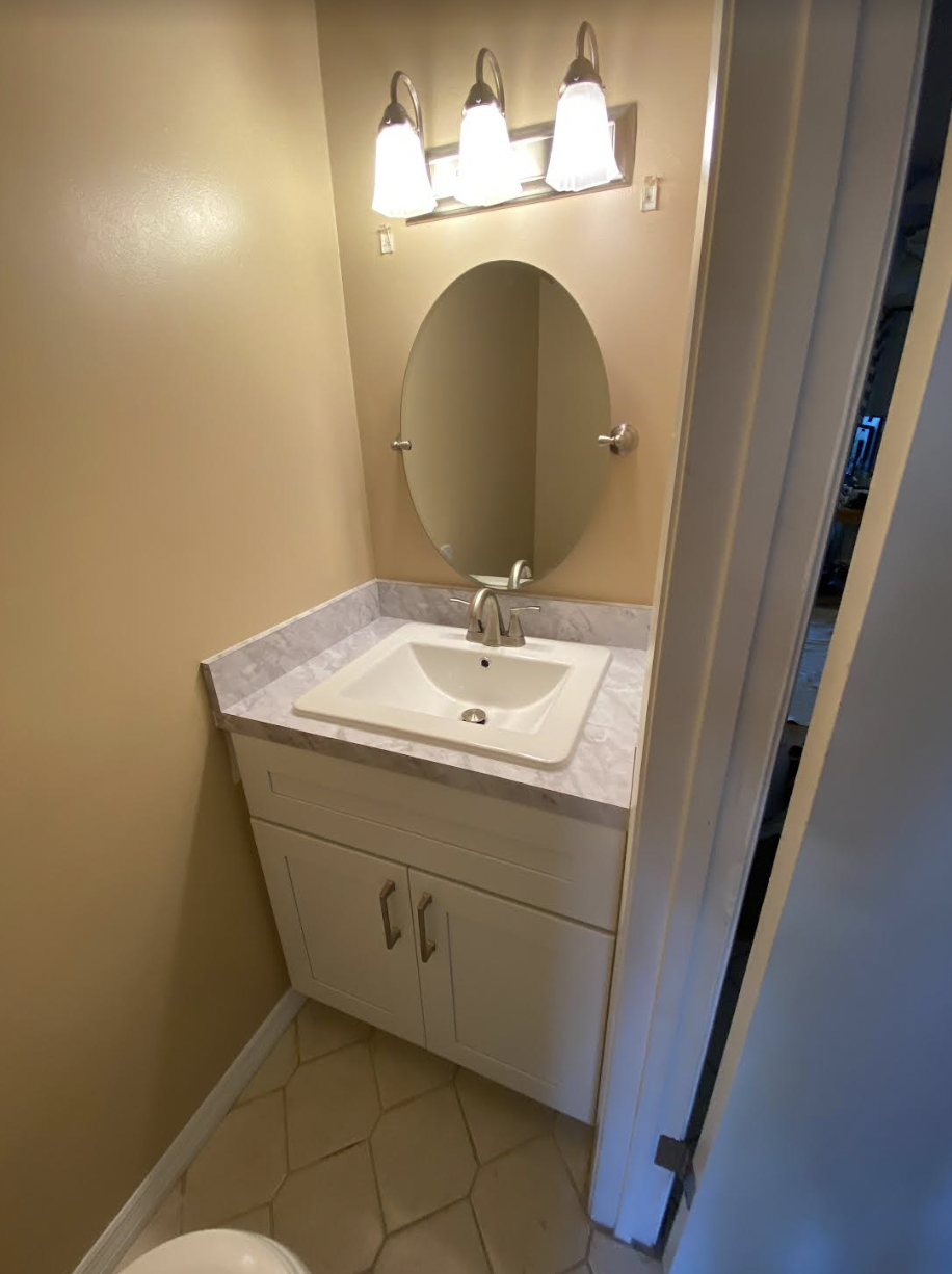 Updated Bathroom After Water Damage