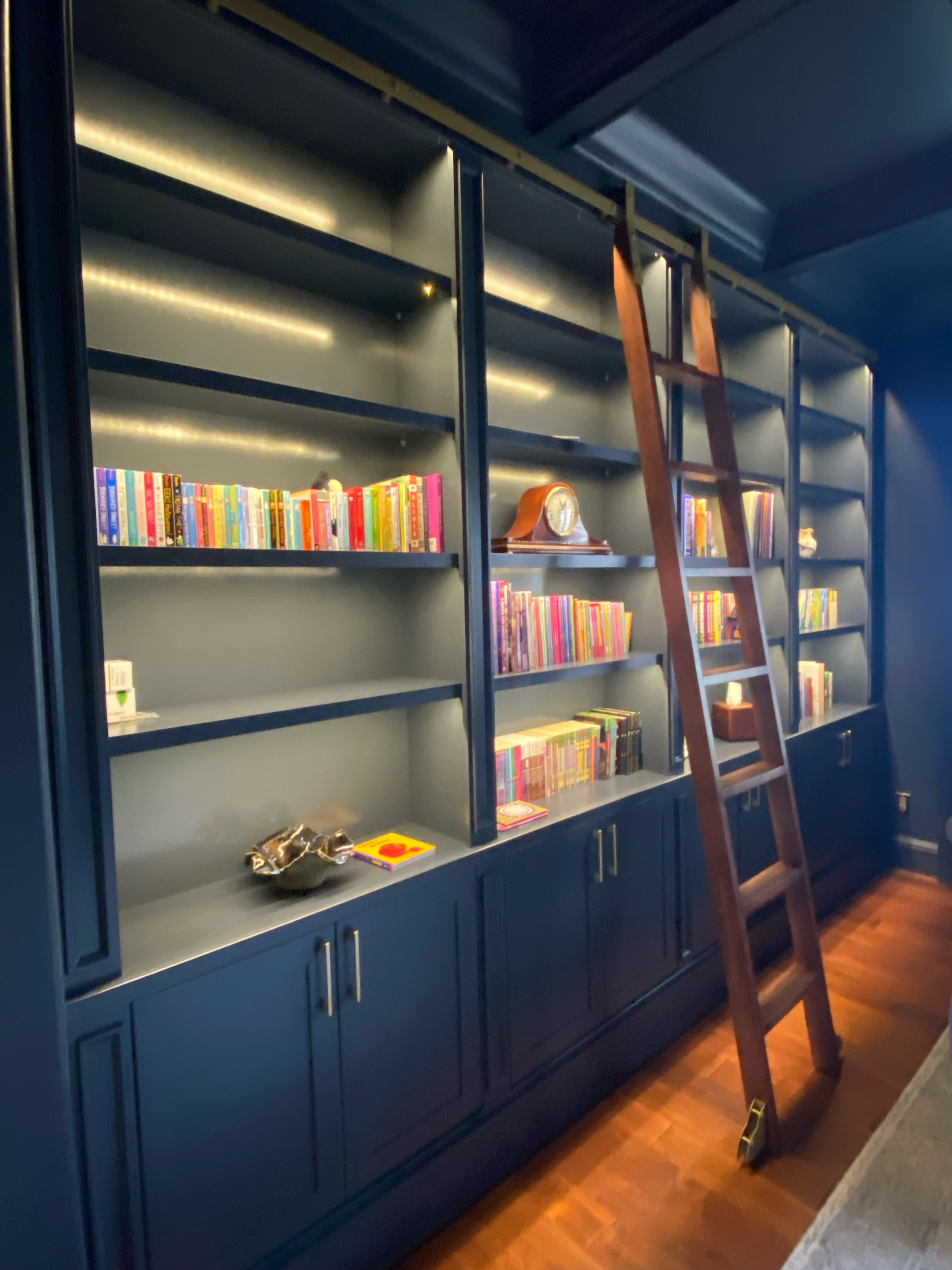 Custom Built In Bookshelves