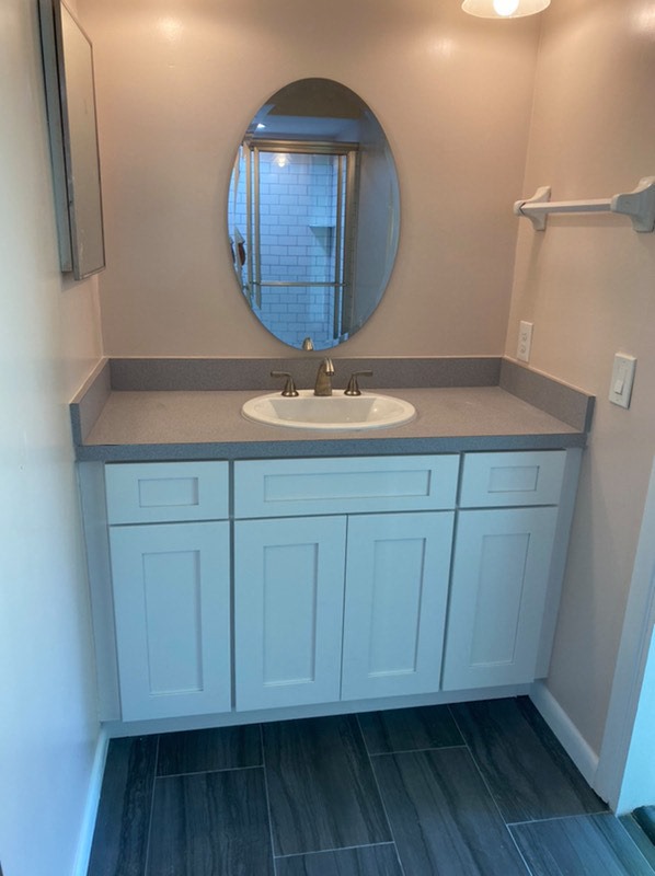 Before and After Vanity Remodel