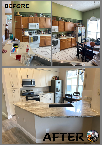 Modernized White Kitchen