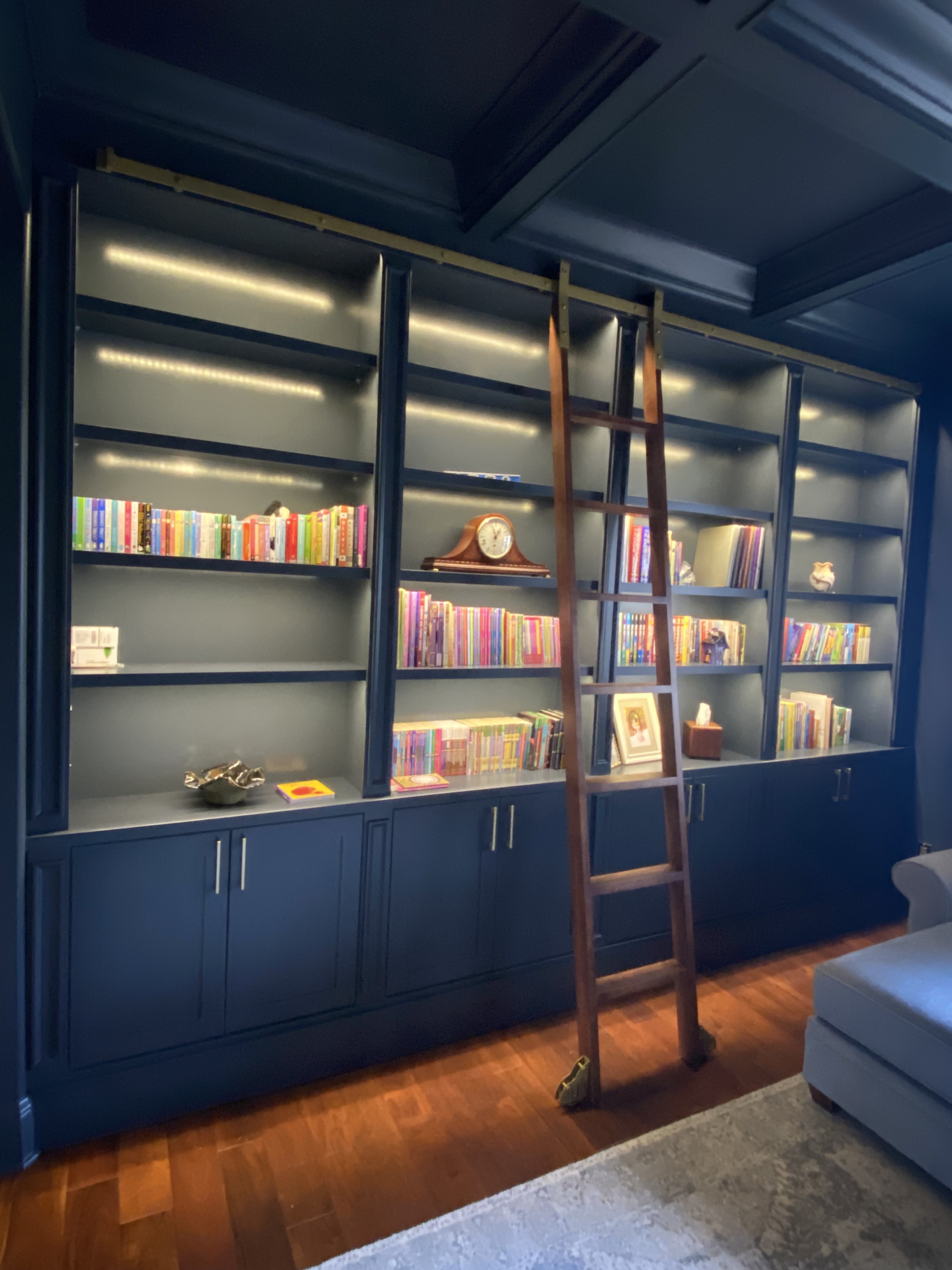 Custom Built In Bookshelves