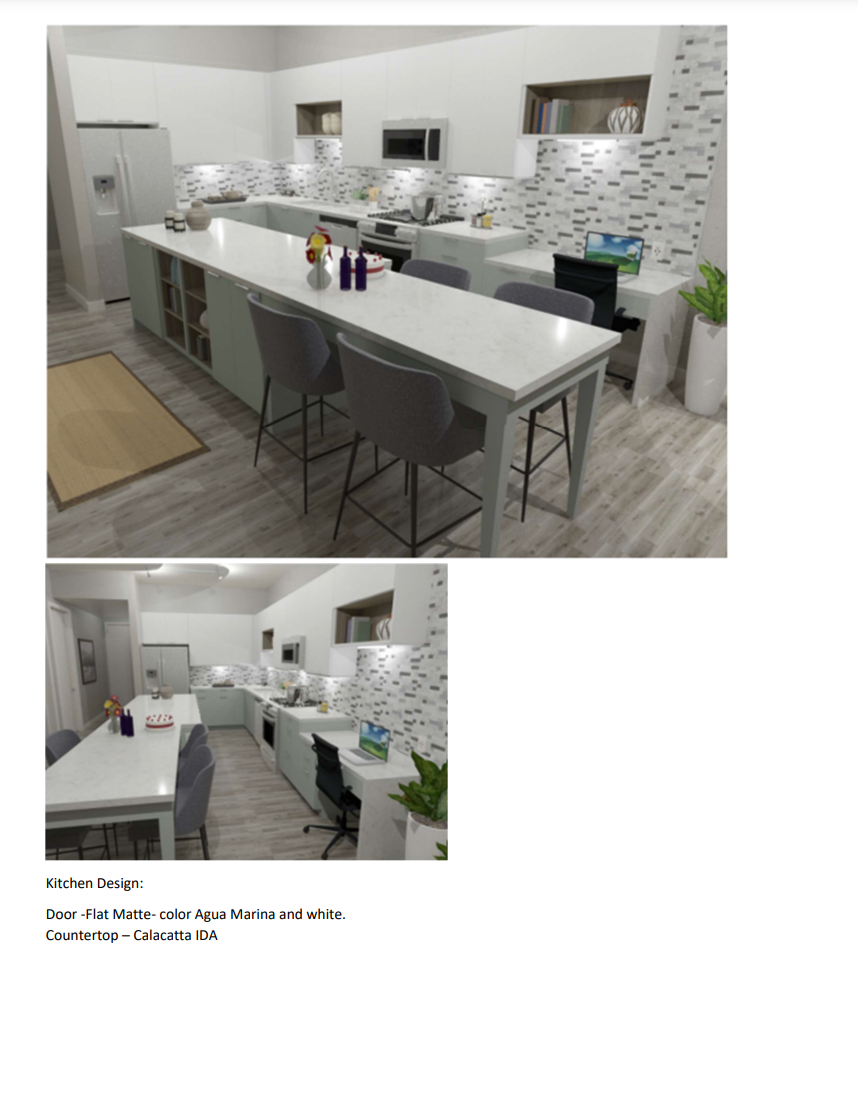 Kitchen Design Rendering