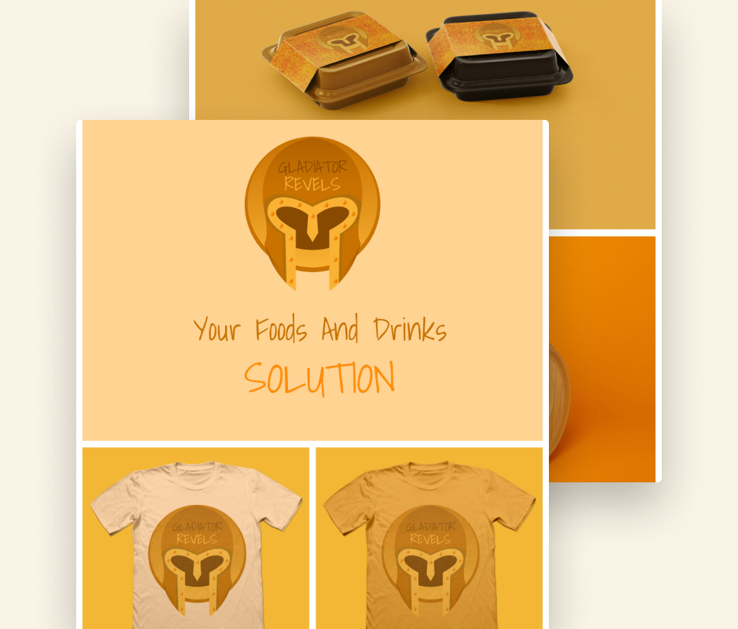 A mockup of a project