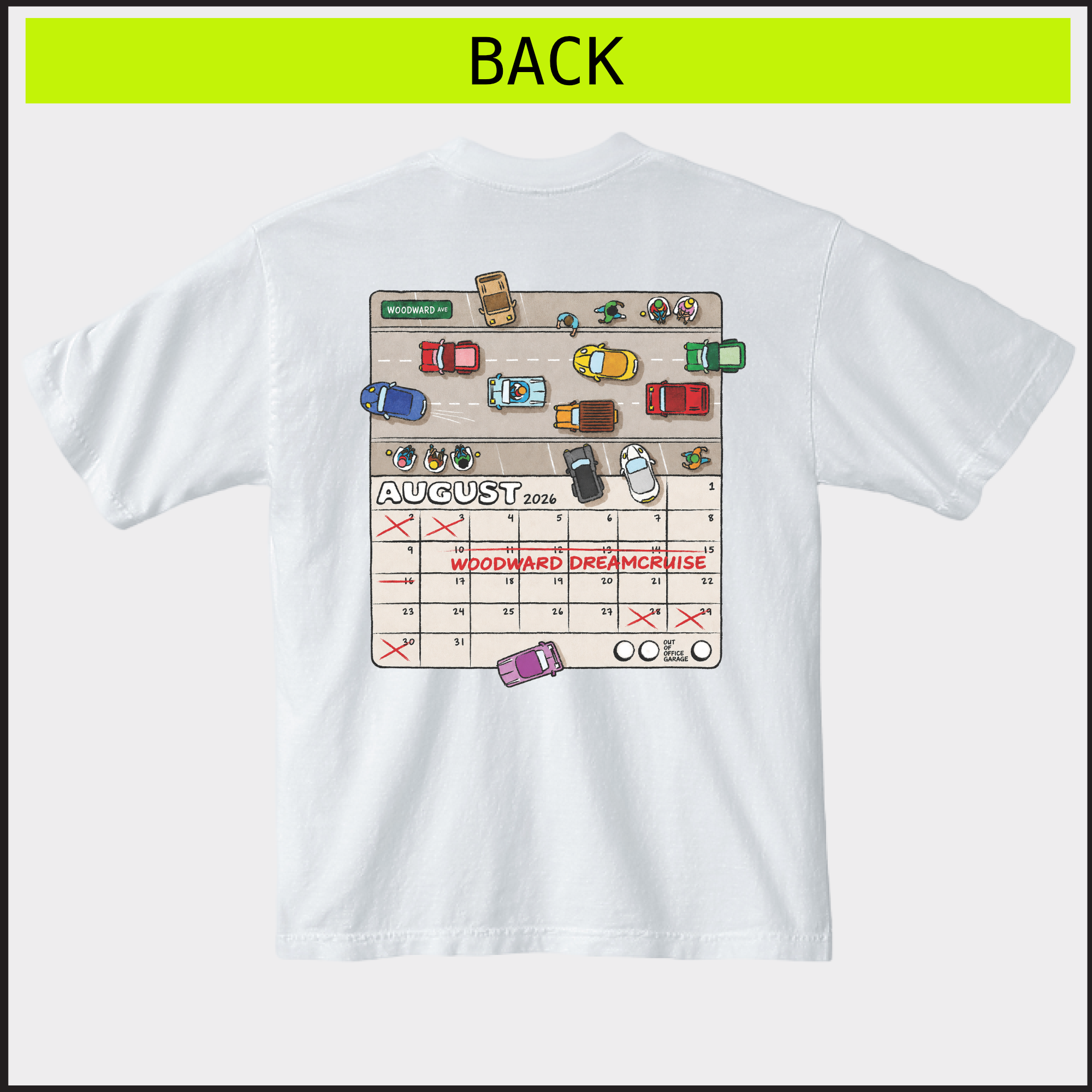 M1 First Road tee, back