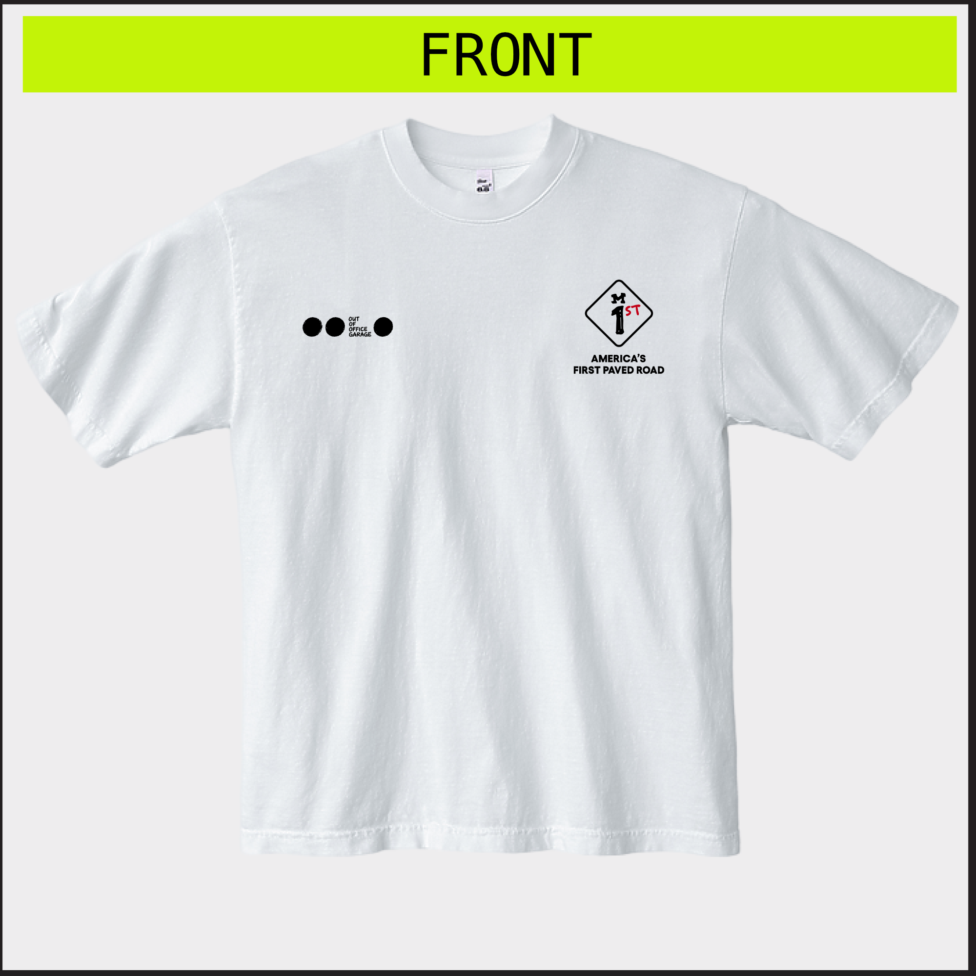 M1 First Road tee, front