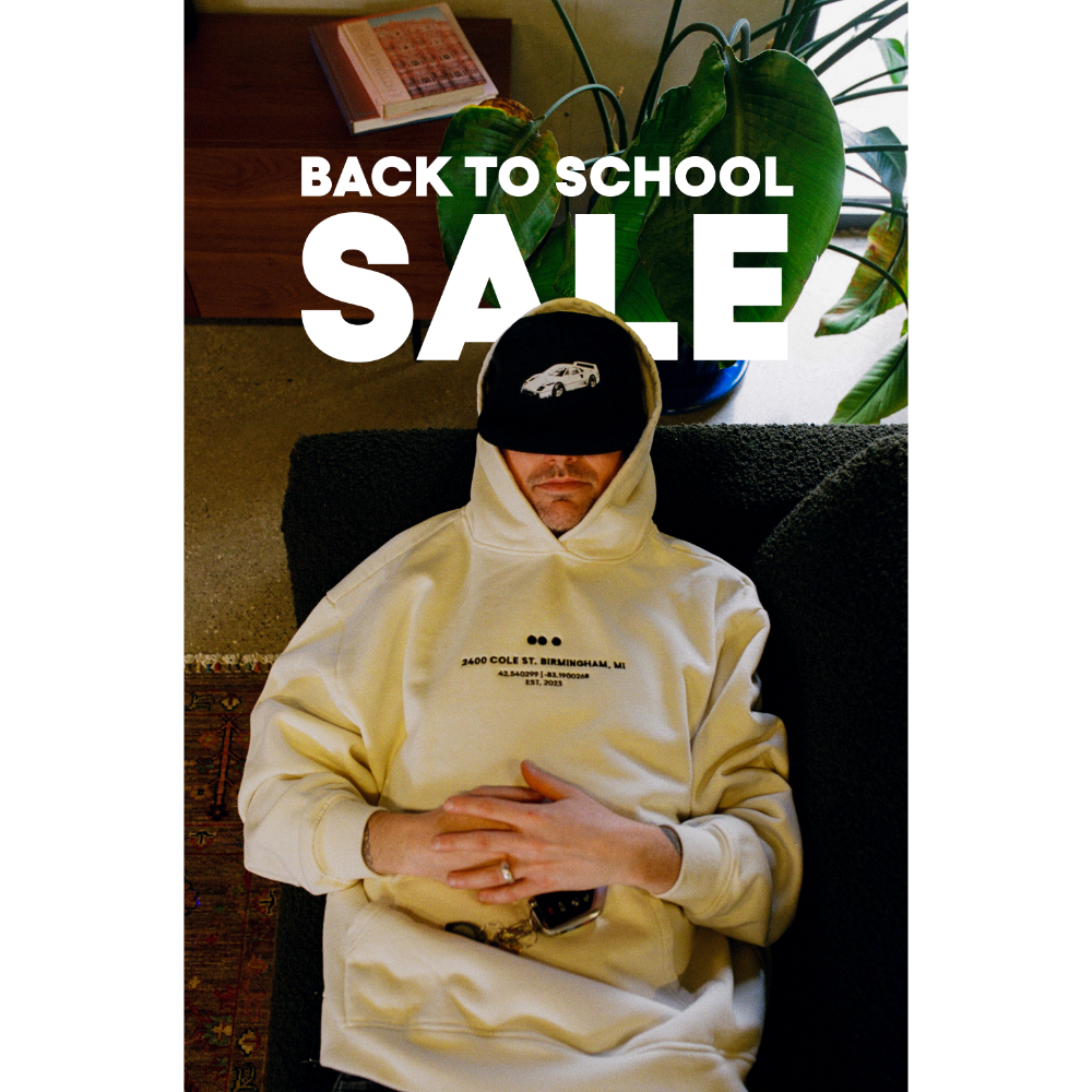 Back to School Sale — merch, merch, merch.