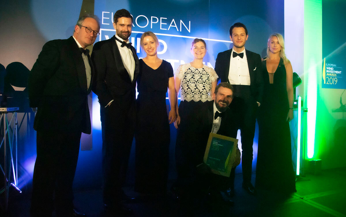 Developer of the Year (Highly Commended) European Wind Investment Awards 2019 - Hosted by Tamarindo