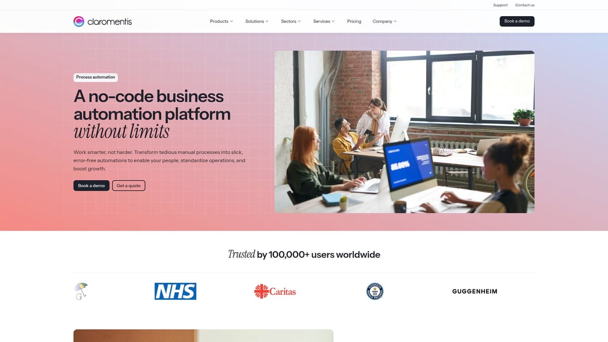 7 Innovative Business Software Automation Solutions for 2026 - Claromentis – No-Code Digital Workplace Automation