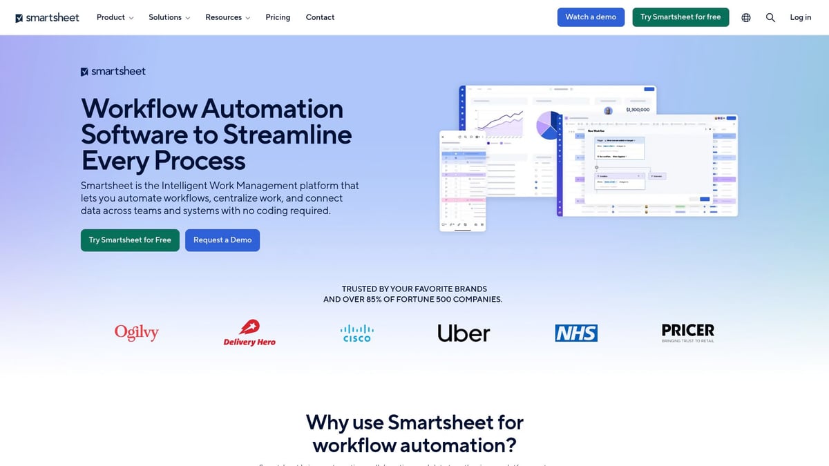 Top 10 Workflow Automation Software Picks for 2026 - Smartsheet
