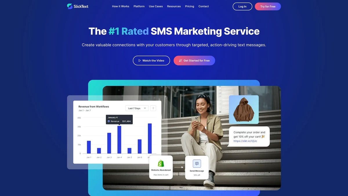 Top 7 Text Messaging Service For Business Solutions 2026 - SlickText