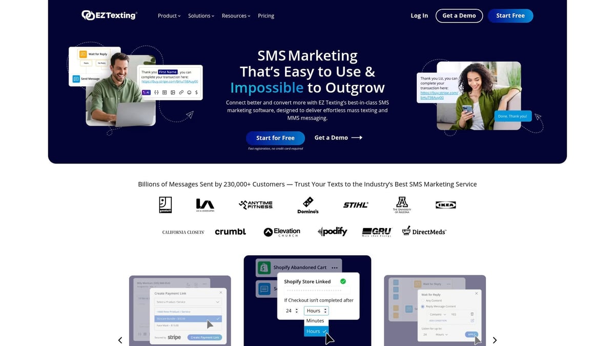 Top 7 Text Messaging Service For Business Solutions 2026 - EZ Texting