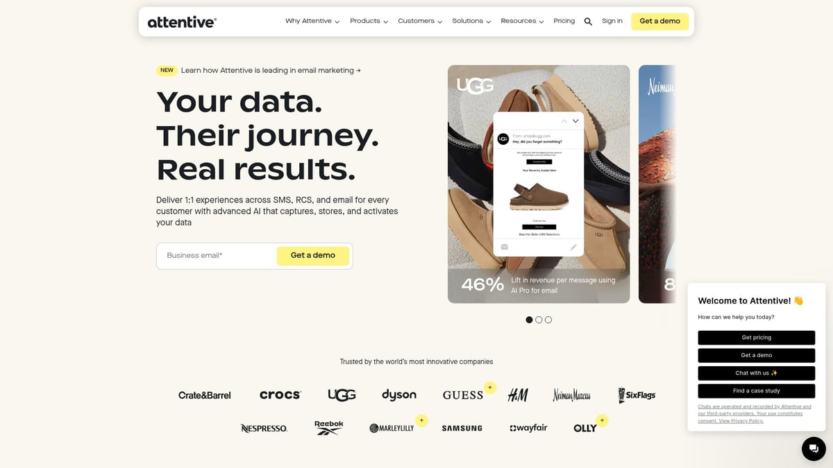 Top 7 Text Messaging Service For Business Solutions 2026 - Attentive