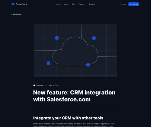 Blog Post - Dataplus X Webflow Template